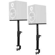 Suporte p/ monitor de referência KRK,Yamaha,JBL,clamp em "C",mesa,preto,par Suporte p/ monitor de referência KRK,Yamaha,JBL,clamp em "C",mesa,preto,par