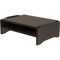 Suporte p/monitor duplo em mdf preto 9767 stalo Suporte p/monitor duplo em mdf preto 9767 stalo