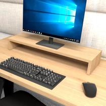 Suporte p/ Monitor MDF Mesa de Escritório 70cm x 20cm MAC F5