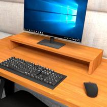 Suporte p/ Monitor MDF Mesa Escritório 70cm x 20cm Freijó F5