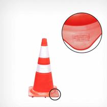 Suporte P/ Placa Movel + Cone NBR Flexível Laranja Refletivo