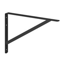 Suporte P/ Prateleira Mão Francesa Pesada Aço 50cm Preto Suporte P/ Prateleira Mão Francesa Pesada Aço 50cm Preto