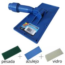 Suporte P/Rodo Articulável 360º Com 3 Esponjas s/Cabo