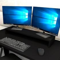 Suporte p/ Telas MDF Mesa Escritório 80cm x 20cm Preto F5