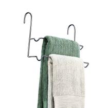 Suporte p/ toalha Duplo Premium em aço cromado - Arthi