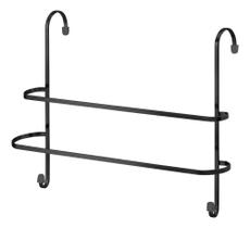 Suporte p/ toalhas passerini duplo aço laminado c/ encaixe 7773