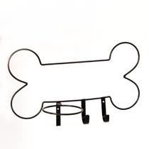 Suporte P Vaso Ossinho 10 Cm Diâmetro Ganchos p Coleira Pet em Ferro