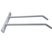 Suporte P/ Vassoura De Metal Branco 2 Ganchos - Washington Suporte P/ Vassoura De Metal Branco 2 Ganchos - Washington