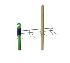 Suporte p/ vassouras rodos pá de lixo inox de parede Suporte p/ vassouras rodos pá de lixo inox de parede