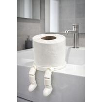 Suporte Papel Higiênico Decorativo Boneco Sentado