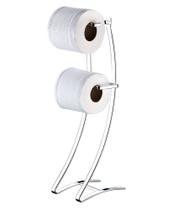 Suporte Papel Higiênico Duplo de Chão Aço Cromado - 1030 Future