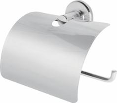 Suporte Papel Higiênico em Aço Inox com Tampa