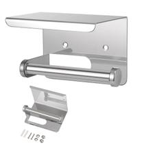 Suporte Papel Higienico Inox Banheiro Lavabo Prateleira Celular Porta Objeto Apoio Suporte Organizaçao Multiuso