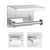 Suporte Papel Higienico Inox Banheiro Lavabo Prateleira Porta Objeto Celular Suporte Apoio Multiuso Organizaçao