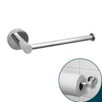 Suporte Papel Higiênico Inox Cromado Papeleira Lavabo Luxo Porta Papel Aço Inox 304 Suporte de Parede Espelhado Brilhoso Acessorio de Banheiro
