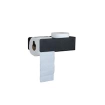 Suporte Papel Higiênico Jade em Aço para Dois Rolos