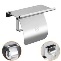 Suporte Papel Higiênico Papeleira C/ Base Para Celular Dupla Fixação Suporte Papel Higiênico Papeleira C/ Base Para Celular Dupla Fixação