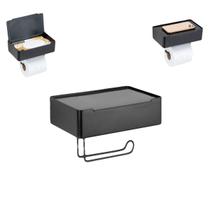 Suporte Papel Higiênico Porta Lenço Umedecido Celular Fixação Dupla Face 3m