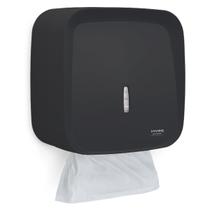 Suporte papel interfolha toalheiro 2/3dbs invoq preto premisse - ean: 7898623582200