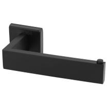 Suporte Papeleira Porta Papel Higiênico Aço Inox 304 Preta