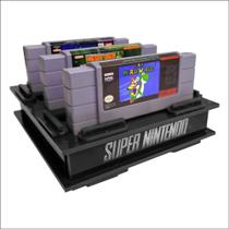Suporte para 05 cartucho Super Nintendo padrão Americano - Fita Super Nintendo - MK Displays