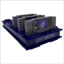 Suporte para 10 cartucho Super Nintendo padrão Americano - Fita Super Nintendo - MK Displays