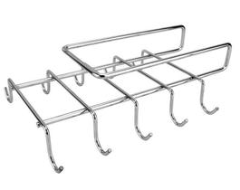 Suporte Para 10 Xícaras De Encaixar Em Prateleiras Prateada