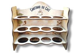 Suporte Para 12 Capsula De Mesa Em Mdf Adesivado Cantinho do Café Nespresso - AS Artesanato