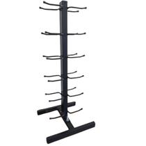 Suporte para 12 Halteres Torre completo de piso chão