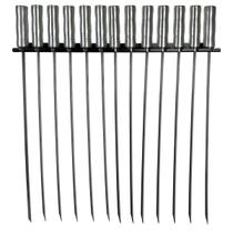 Suporte para 13 Espetos de Churrasco de Parede Suporte para 13 Espetos de Churrasco de Parede