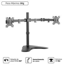 Suporte para 2 monitores 13'' a 32'' vesa 100x100 plmsm02a