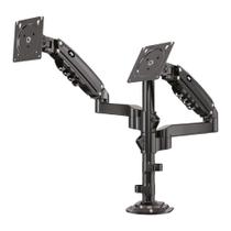 Suporte para 2 Monitores / TV até 35 - Articulado de Mesa com pistão a Gás - Preto - PIX PX-H160