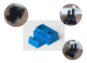 Suporte Para 2 Ps Move E 1 Controle Dual Shock - Sns3D