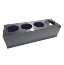 SUPORTE PARA 4 BISNAGAS FIFO 590 ml ACRÍLICO PRETO SUPORTE PARA 4 BISNAGAS FIFO 590 ml ACRÍLICO PRETO