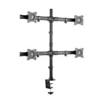 Suporte para 4 Monitores / TVs até 27 ELG, com Regulagem de Altura e Ângulo, Padrão VESA, F160ND4 Suporte para 4 Monitores / TVs até 27 ELG, com Regulagem de Altura e Ângulo, Padrão VESA, F160ND4