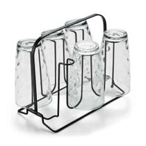 Suporte para 6 Copos Black - Arthi PRETO