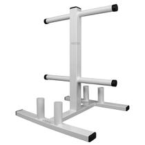 Suporte para Anilhas até 200Kg e 4 Barras Expositor Branco Suporte para Anilhas até 200Kg e 4 Barras Expositor Branco