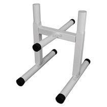 Suporte para Anilhas até 50Kg e 2 Barras Expositor Júnior Branco
