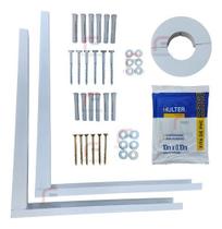 Suporte para Ar Condicionado com Fita PVC e Acessórios - Bucha Inclusa