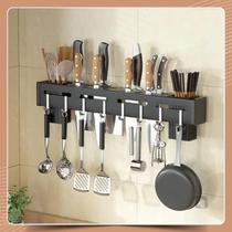 Suporte Para Armazenamento De Facas 8 Ganchos Inox Organizador Para Talheres Utensílios De Cozinha Toalha