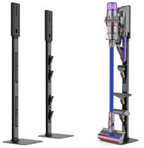 Suporte para Aspirador AIKOLZON com Ganchos Dobráveis e Base em Aço Carbono Suporte para Aspirador AIKOLZON com Ganchos Dobráveis e Base em Aço Carbono