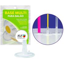 Suporte para Balão Base com Adesivo COR Cristal Pacote com 10 Unidades Suporte para Balão Base com Adesivo COR Cristal Pacote com 10 Unidades