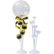 Suporte para Balão KIT Arranjo com 5 Hastes 24CM com Copos Tulipa