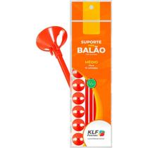 Suporte para Balão Vermelho 33CM Pacote com 10