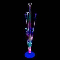 Suporte para Balões com Base Azul e Leds Coloridos - 01 Unidade - Partiufesta - Rizzo Suporte para Balões com Base Azul e Leds Coloridos - 01 Unidade - Partiufesta - Rizzo