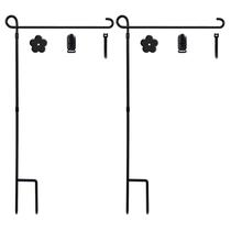 Suporte para Bandeira de Jardim YEAHOME em Metal Resistente às Intempéries 2 Peças Suporte para Bandeira de Jardim YEAHOME em Metal Resistente às Intempéries 2 Peças