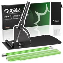 Suporte para bastões de alinhamento de golfe KELOB com base metálica ajustável Suporte para bastões de alinhamento de golfe KELOB com base metálica ajustável