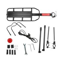 Suporte Para Bicicleta De Montanha Com Placa Refletiva Em Liga De Alumínio, Desmontagem Rápida