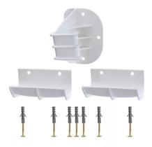 Suporte para bicicleta na parede horizontal cor - branco