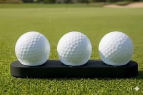 Suporte Para Bolas De Golfe Com Capacidade Para 3, Para Decoração E Presente, Preto Suporte Para Bolas De Golfe Com Capacidade Para 3, Para Decoração E Presente, Preto